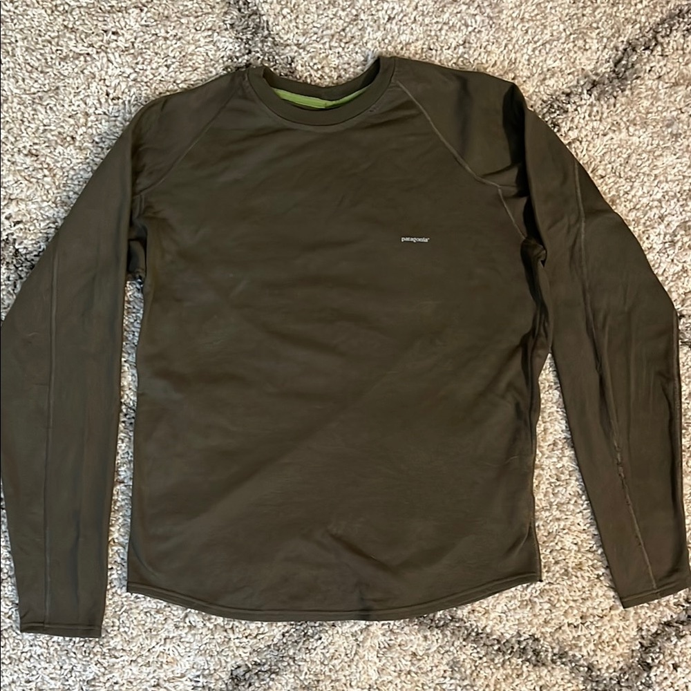 Patagonia Olive Green Long Sleeve Shirt